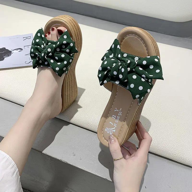 Fashion Shoes For Women Flip Flops Sandals Wedge Heel Woman Slippers High Quality Original Slides 39 Vip With Wholesale Bulk On Sale