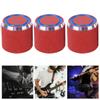 3Pcs Electric Guitar Control Knob Red Metal Bass Musical Instrument Accessories 6mm