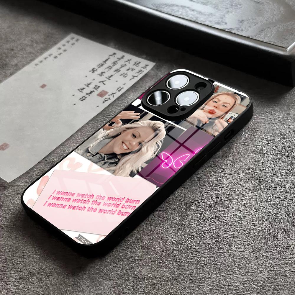 R-Renee Rapp Singer Actress Phone Case For IPhone 17 Pro Max 14 Pro 15 12 11 13 Mini X XR XS 16 Plus SE Glass Cover