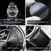 OPK 6022 Watches For Men Waterproof Luxury Quartz Watch Luminous Wristwatch Automatic Watch Dual Calendar Display Reloj Hombre