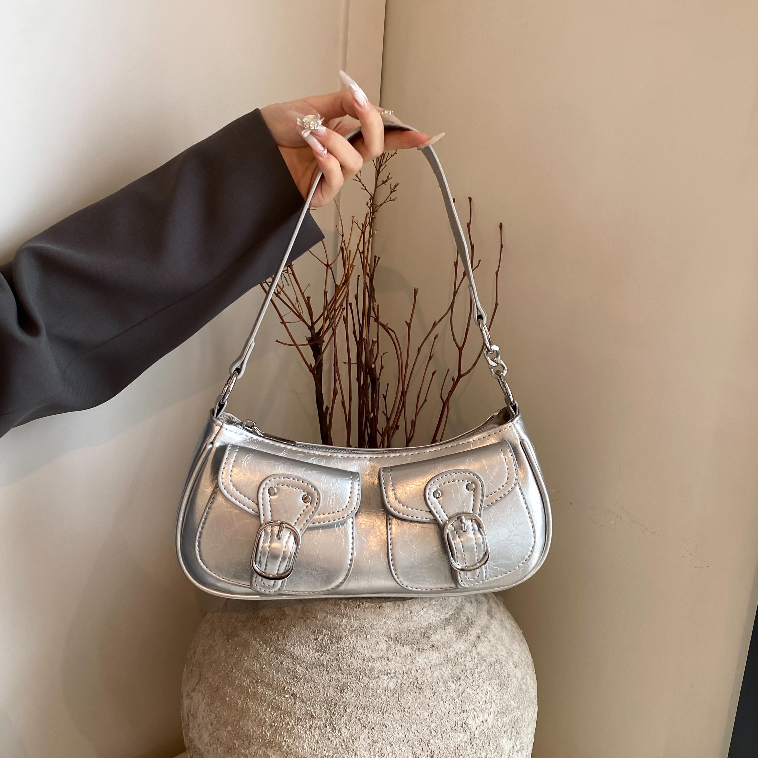 

Супер стильная женская сумка через плечо, простой тренд и многокарманный дизайн, подходит для выхода в магазин и свиданий