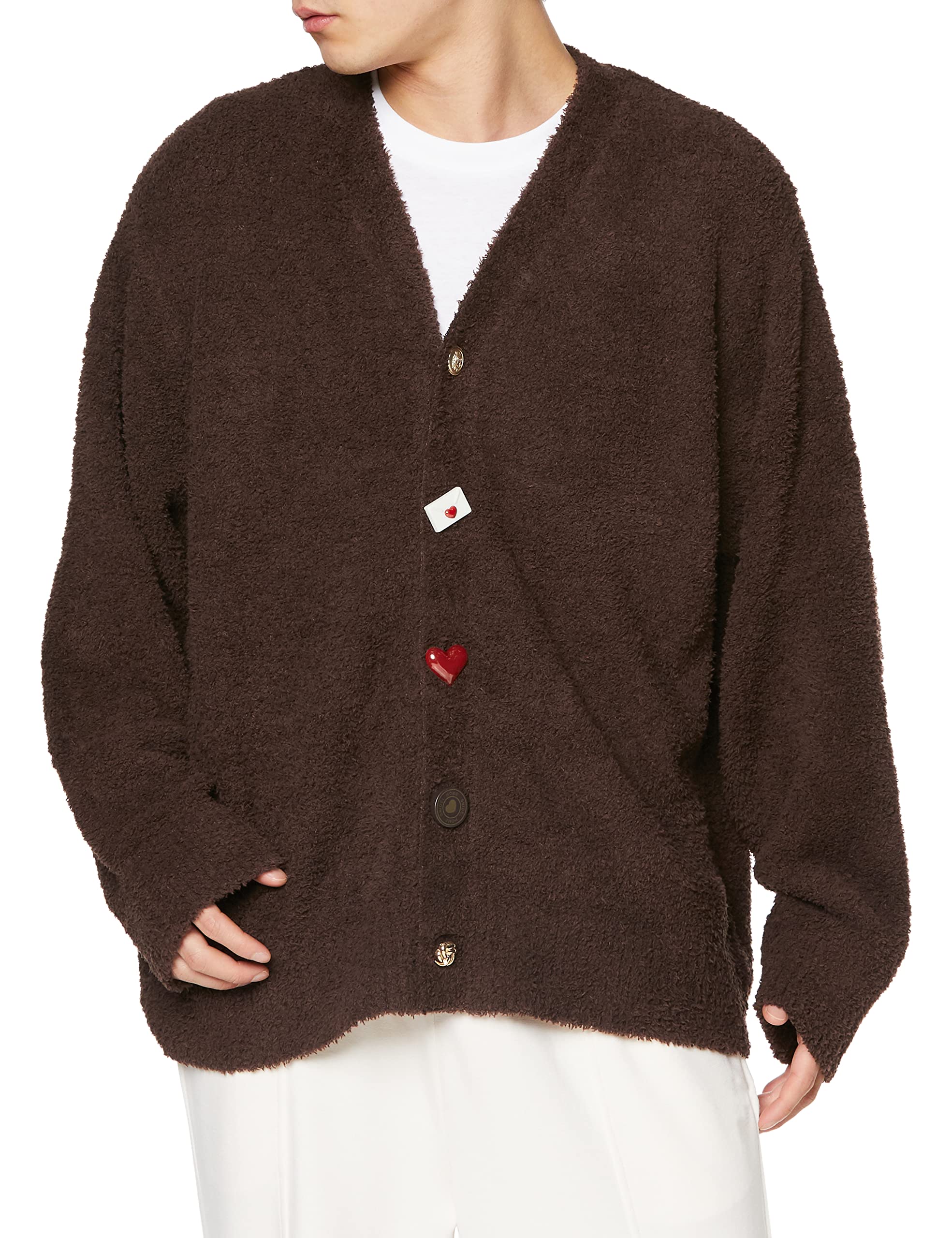

Snidel Home Melty Valentine Knit Cardigan SHNT231500 Brown F Men s