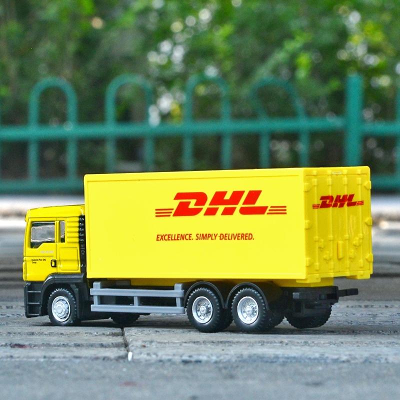 Simulation Exquisite Diecasts & Toy Vehicles Commercial Container Transport Truck 1:64 Alloy Car Model Christmas Gifts