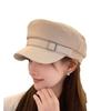 Korean Style Autumn & Winter Newsboy Cap for Women: Chic, Versatile Duckbill and Beret-Inspired, Face-Flattering Octagonal Hat.