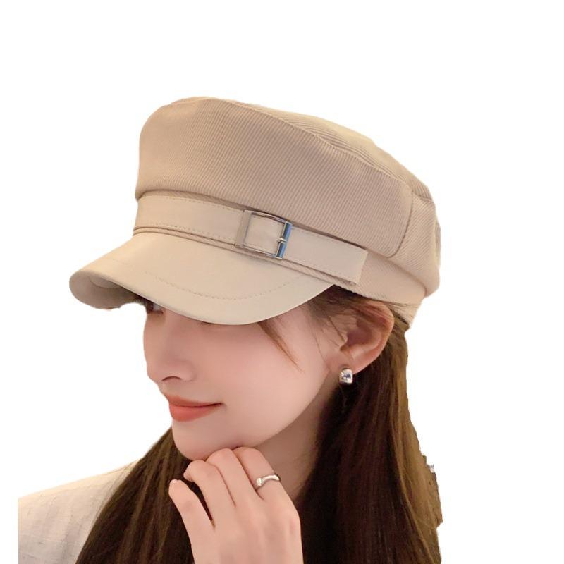 Korean Style Autumn & Winter Newsboy Cap for Women: Chic, Versatile Duckbill and Beret-Inspired, Face-Flattering Octagonal Hat.