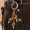 New Christmas Tree Santa Claus Keychains Bag Charm For Women Exquisite Bag Pendant Car Key Ring Jewelry Christmas Gift