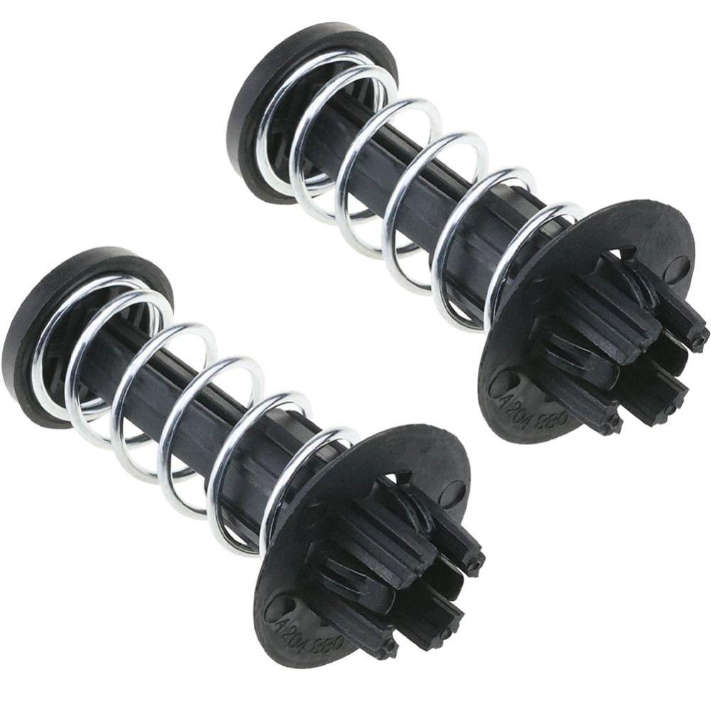 2pcs Black Bonnet Hood Spring Car Fastener Clips Hood for Mercedes Benz C E S SL SLK Class