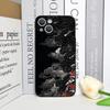 Aesthetic Stylish Cool Black Dragon Printed Phone Case for iPhone 17 16 12 11 14 13 15 Pro Max Mini XS MAX XR 7 Plus Soft Cover