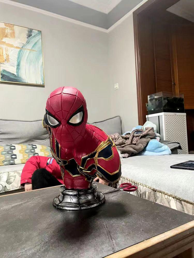 Black Panther & Venom Busts, Spider-Man Statue, Luminous Iron Man Figure – Free Shipping on One Item