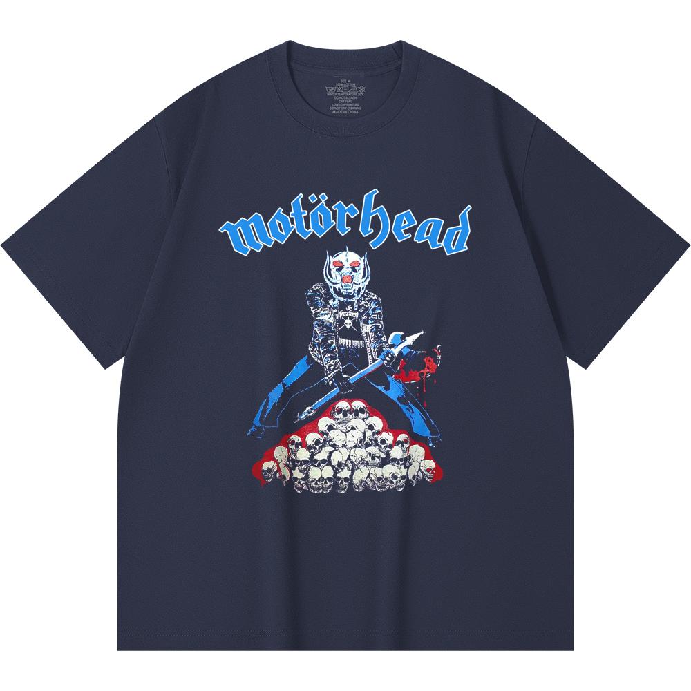 230 Gsm 100% Cotton Heavy Metal T-Shirt  Rock Band Popular Music Print Unisex Heavy Cotton T Shirt