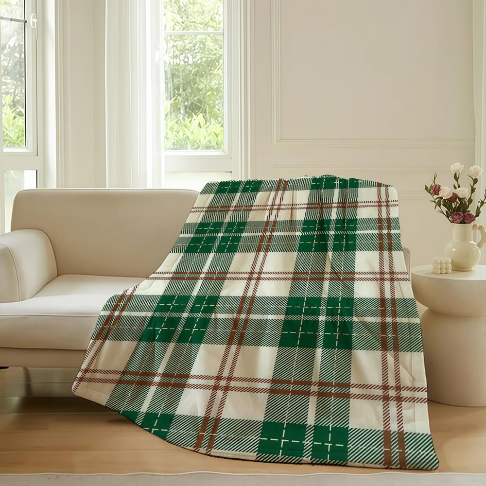 Fashion print Christmas Blanket For Sofa Office Bed Plane Travel Sleep Read Relax Camping Soft And Warm