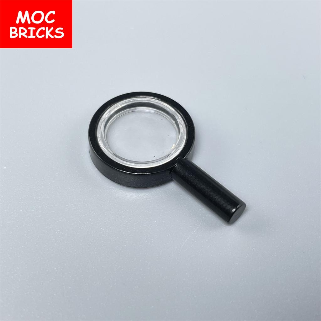 10pcs/lot MOC Bricks Magnifying Glass Trans-Clear Lens 10830c01 30152c03 Building Blocks Assembled Toy
