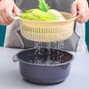 Thickened Double-Layer Kitchen Drain Basket – Multi-Use Vegetable & Fruit Washing Set
