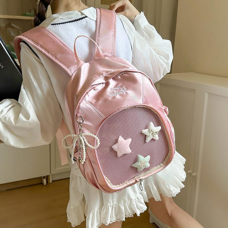 Nylon cloth backpack 2025 summer new casual versatile travel backpack lightweight and large capacity student schoolbag for women