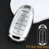 3/4/5 Button Car Key Fob Case Cover For Hyundai I30 Ix35 Kona Encino Solaris Azera Grandeur Ig Accent Santa Fe Palisade Keychain
