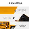 1Pc School Bus Model Toy Alloy Pull Back Model Bus Toy Kids Car Toy (Random Style)