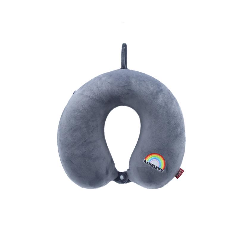 Cuscino per il Collo a Forma di U in Memory Foam con Animali dei Cartoni Animati per Viaggio, Casa o Ufficio Reclinabile
