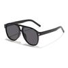  Vintage Double Bridges Pilot Women Sunglasses Fashion Square Black Tea Shades UV400 Men Sun Glasses