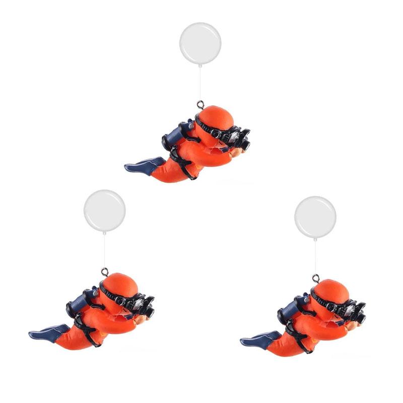 1pc/3pcs Cute Mini Aquarium Decoration Accessories Diver Figures Fish Tank Aquarium Ornaments Aquatic Pet Supplies