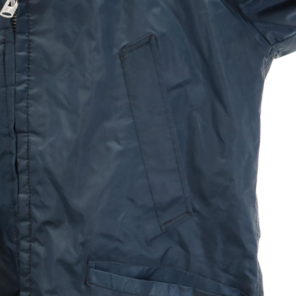 BOSS 70s Freezer work vintage Jacket M Navy Outerwear TALON Zip Men's Used