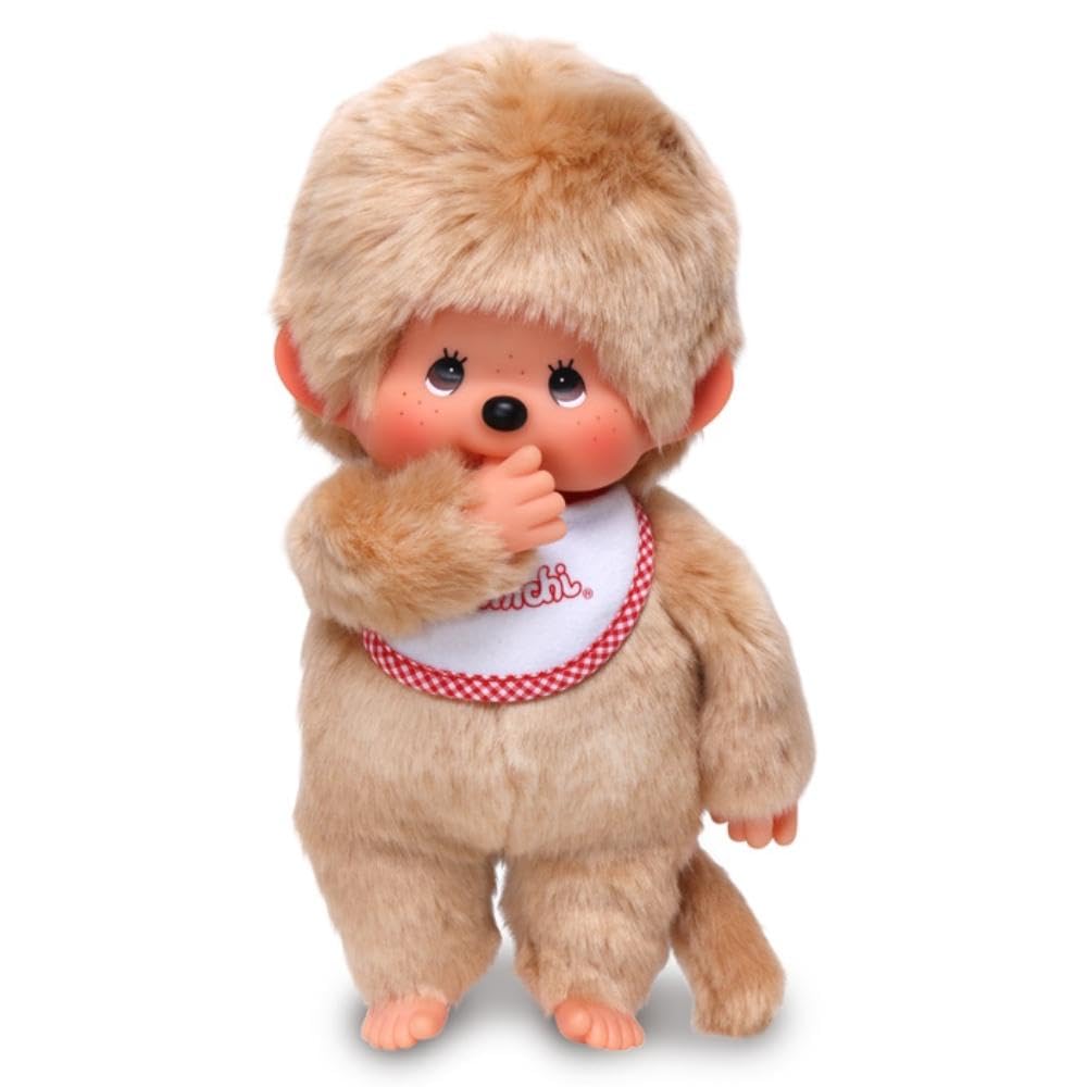 Sekiguchi Monchhichi Premium Standard Medium Beige Boy's Doll 251841 H19 x W16 x D13cm