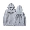 Death Wings Print Zipper Hoodie Men Women Gothic Y2k Jacket Hoodies Casual Sweatshirt Coat Streetwear Winter Autumn