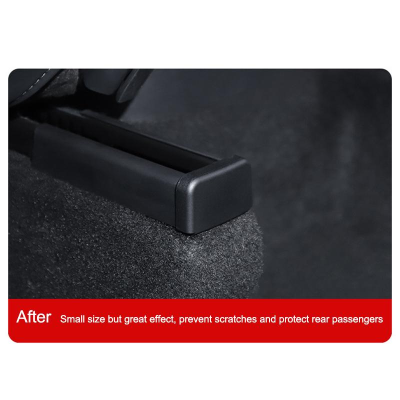 For Model 3 Y Juniper Highland 2025 4/8Pcs Seat Rail Cover Protector Rear End Pieces Backseat Slide Protection Anti-Kick