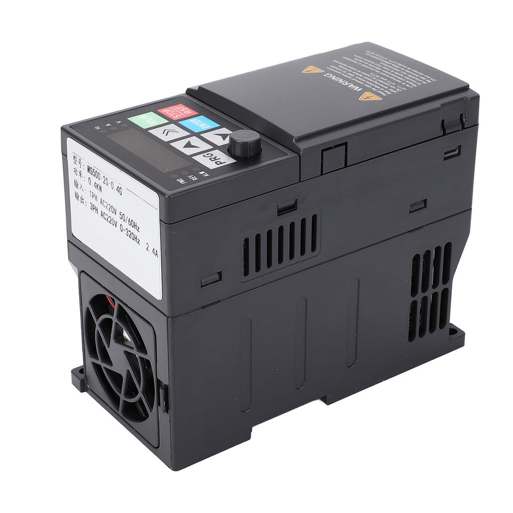 Frequency Converter 0.4KW 2.4A 1PH 220V to 3PH 220V Digital Display VFD Converter Variable
