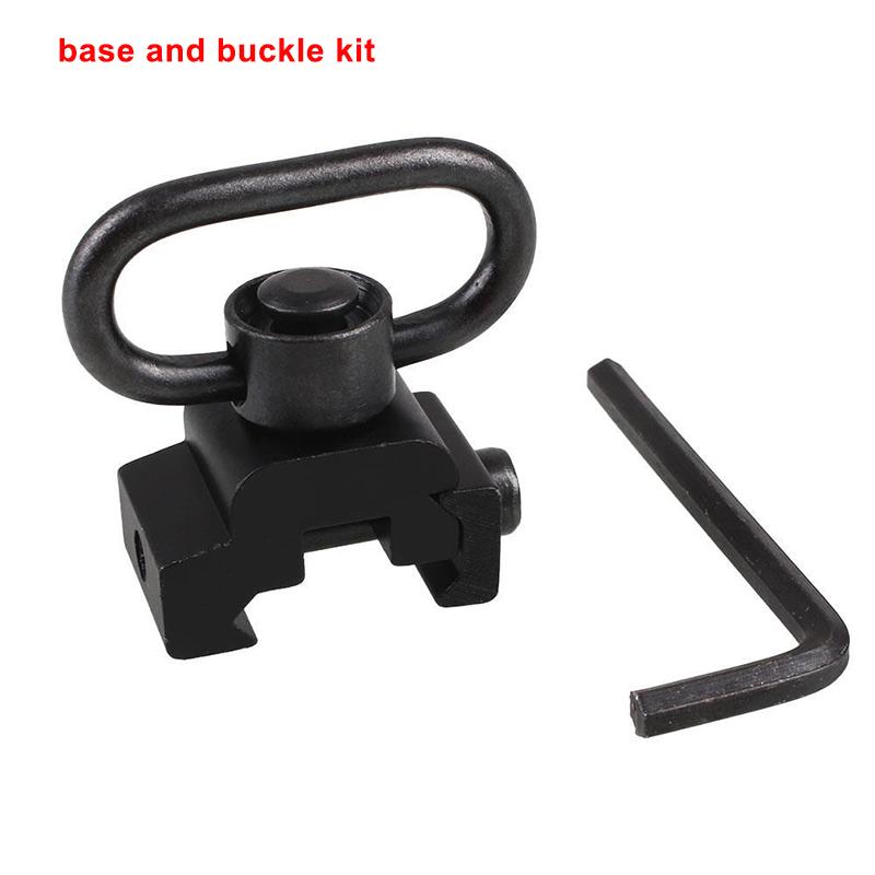 Hunting Strap QD Swivel Adapter 1.25" Quick Release Sling Ring 20mm Picatinny Rail Mlok Base Mounts Crossbody Leg Adapter2