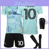 Hochwertige Messi Miami Fußballuniform Geeignet für alle Jahreszeiten Unisex Erwachsenengröße