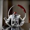 Kung Fu Tea Set Beam Glass Teapot Pottery Stove Tea Water Separation Tea Pot Cooking and Steaming Dual Purpose Tea Kettle
