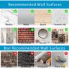 6 Pcs Shower Caddy Adhesive Replacement, Shower Shelf Adhesive Strips Stickers Transparent 2 Flat Hooks for Soap Holder, Bathroom Corner Shelves and