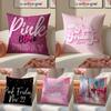MinajSinger Pink Friday Cushion Cover Pillowcase Short Plush Invisible Zipper Room Sofa Cushion Cover