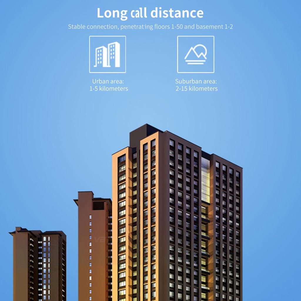 Lenovo N99 Walkie Talkie Langstrecken-Walkie-Talkies für Erwachsene mit 16 Kanälen zum Wandern und Camping