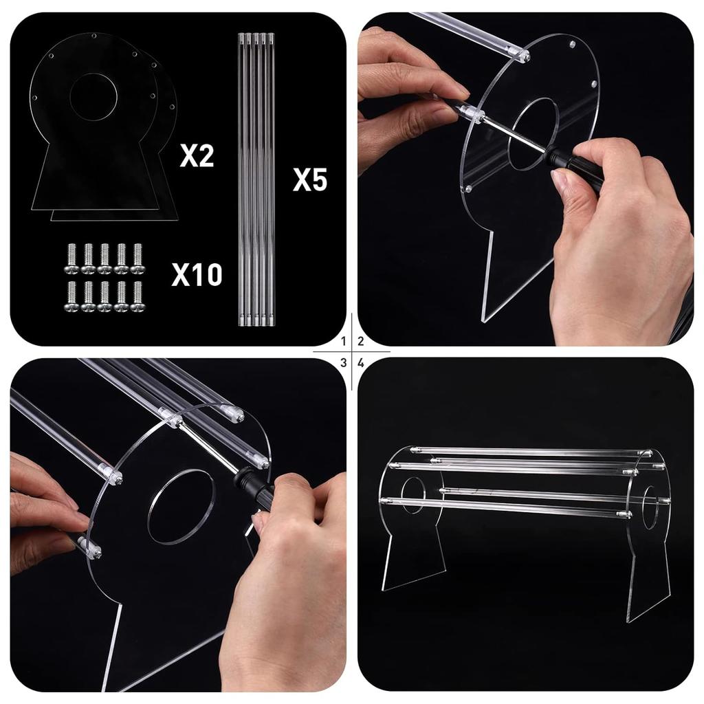 Heaband Holder Organizer,Acrylic Hair Band Ear Display Stand Jewelry Storage for Show Selling.