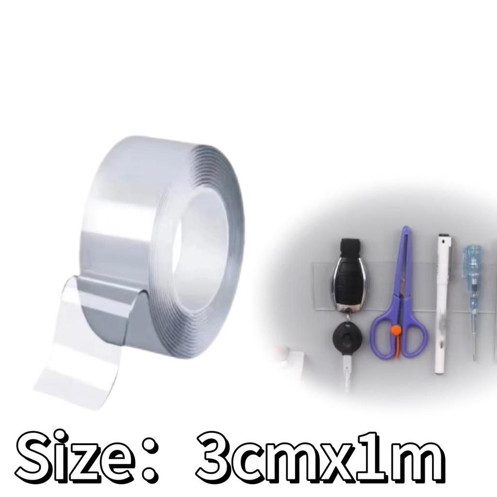 Double Sided Adhesive Tape Strong Transparent Nano Double Sided Sticky Tape Waterproof Reusable Wall Stickers Super Strong