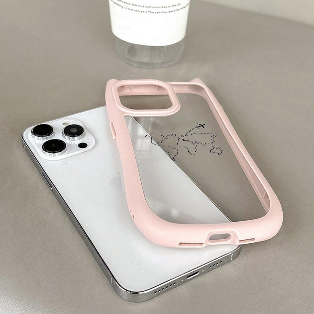 Мягкие чехлы для телефонов с кошачьими ушками для iPhone 16 15 13 12 11 Pro Max 14 Plus — фото 6