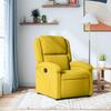 Vidaxl Foldable Armchair, Yellow, Upholstered In Velvet