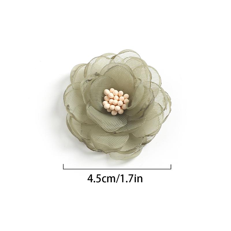 3/5/10Pcs 4cm Yarn Rose Artificial Flowers Head for Home Wedding Decor DIY Bride Hair Wreath Girls Gift Clothing Dress Accessory
