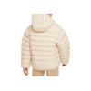 Nike Loose Hooded Jacket With Fitted Letter Print Kids Outerwear Beige FD2845-126