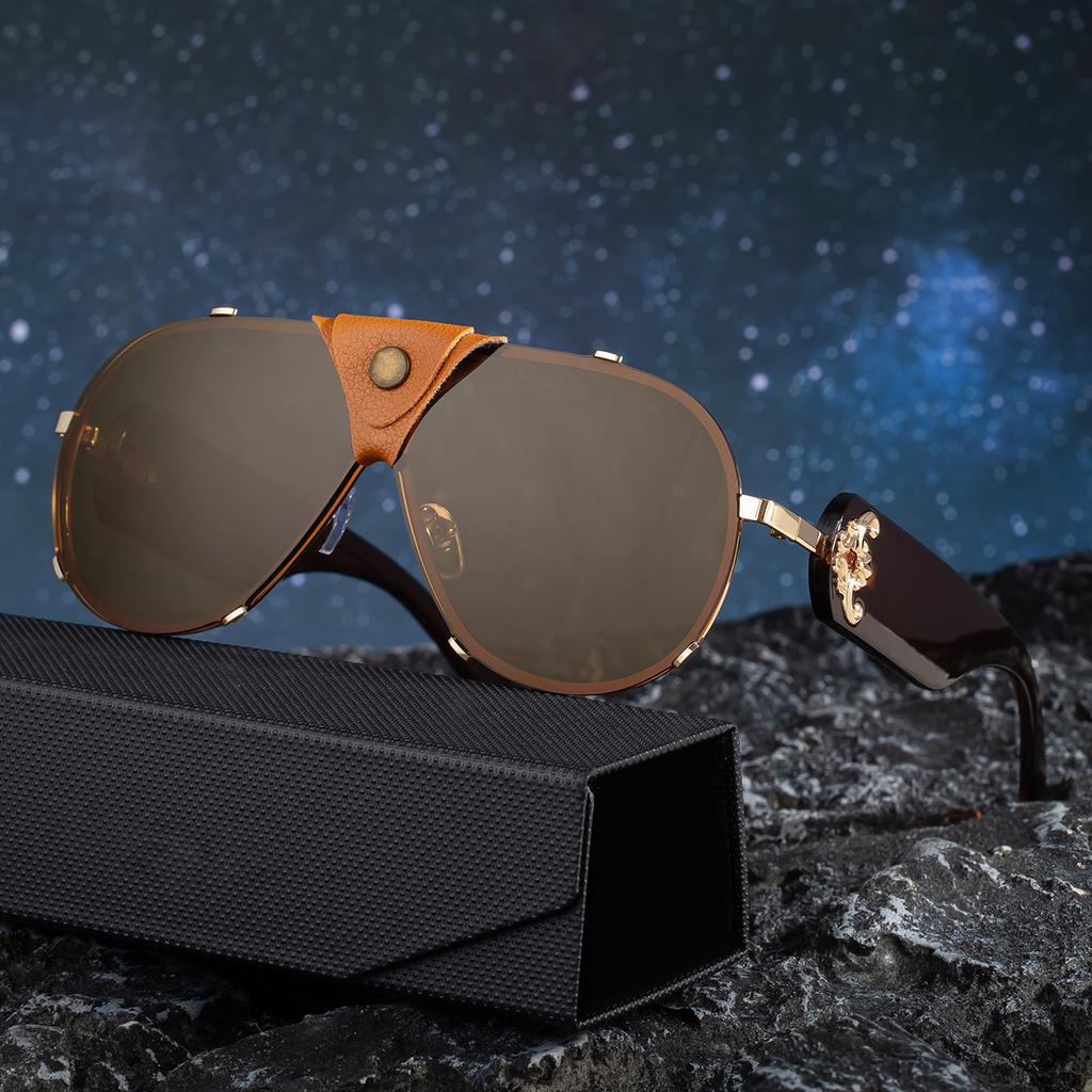 Luxury Oversized Women Sunglasses Stylish Pilot Rimless Sun Glasses Designer Fashion UV400 Protection
