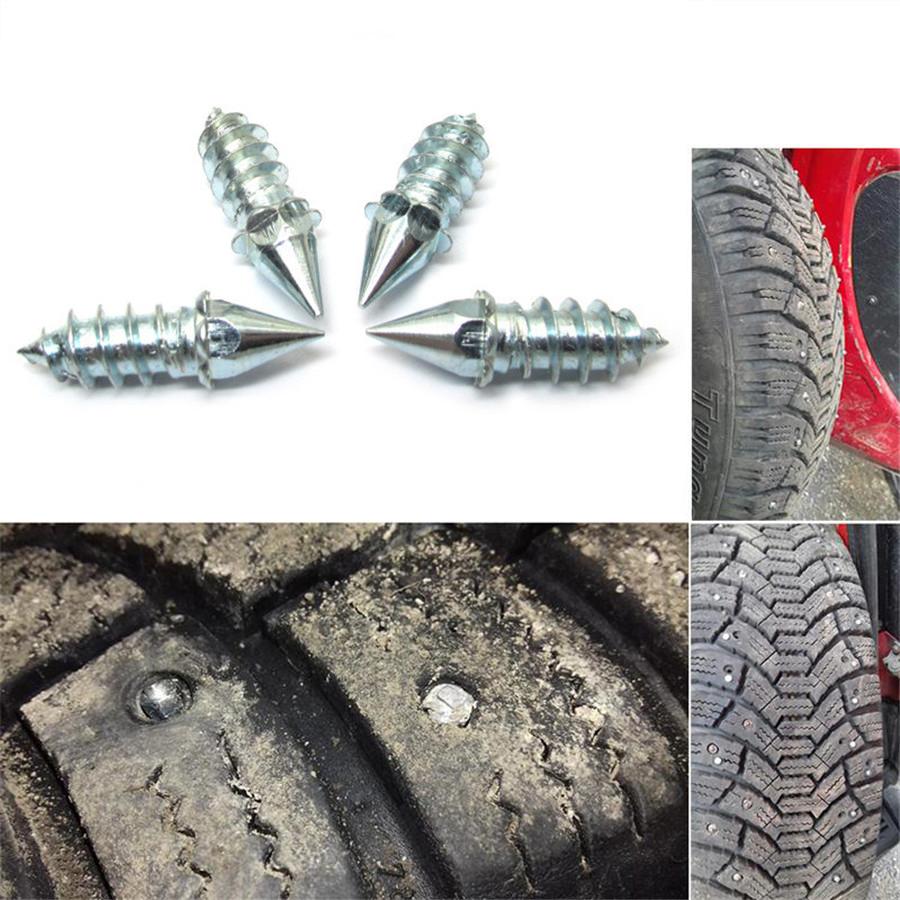 50Pcs Car Tire Anti-Slip Screw Stud Winter Wheel Tyre Snow Ice Nail Tire Spikes