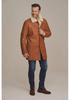 Non-hooded fit three-dimensional patch bag yellow lapel casual