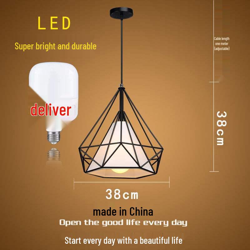 Influencer Friseursalon Retro-Kronleuchter mit Diamant-Dekoration für Friseursalon oder Milchteeladen