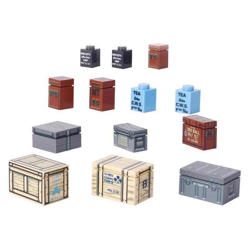 Toys Model Military Accessories Model WW2 Building Blocks Battlefield Blockhouse Sentry Tower Command Post Bunker Gift