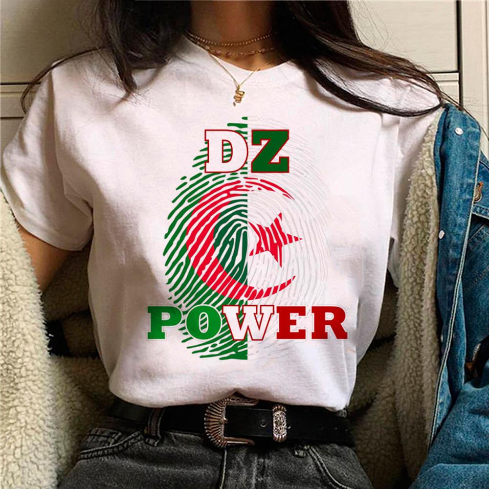 

Algeria Cross Flag Shirt Algeria Crewneck Shirt Algeria Travel Gift Unisex Harajuku Print T-shirt Algiers Tee Algeria shirt 2XL