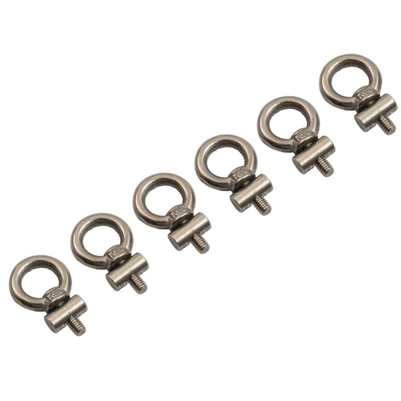 Garden Rail Stoppers Awning Stoppers Covers Exquisite Tool 2-8pcs Awning Marker M4x12mmx6mm Multipurpose Silver