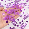 Rose Gold Birthday Confetti - 270 PCS Glitter Happy Birthday Decorations for Table