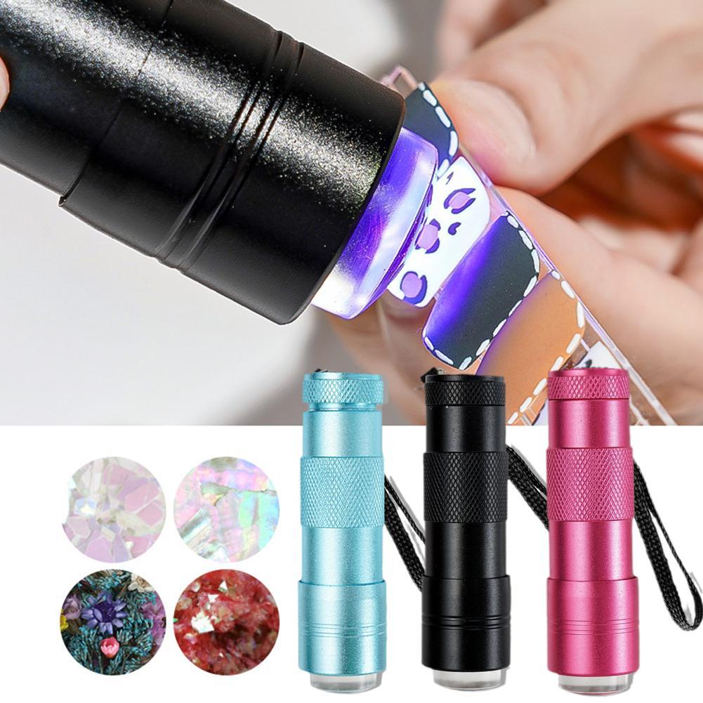 Handheld Nail Art Drying Lamp With Jelly Silicone Stamper Gel Nail Polish Quick Dry Silicone Pressing LED UV Lamp For Manicure