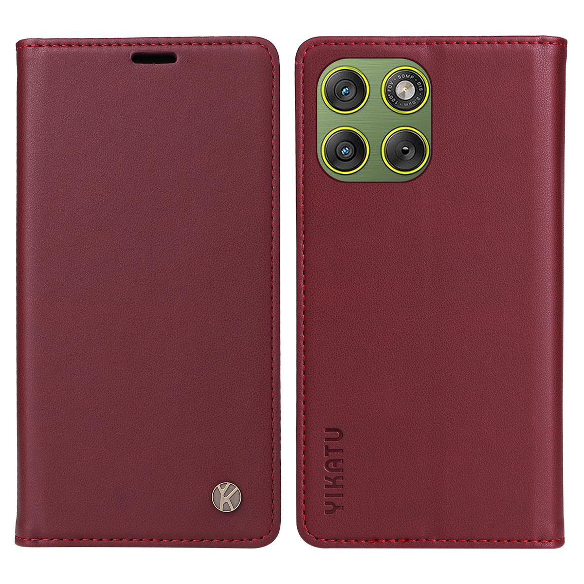 

For Motorola Edge 70 5G Phone Cases YIKATU Magnetic Closure PU Leather Mobile Cover